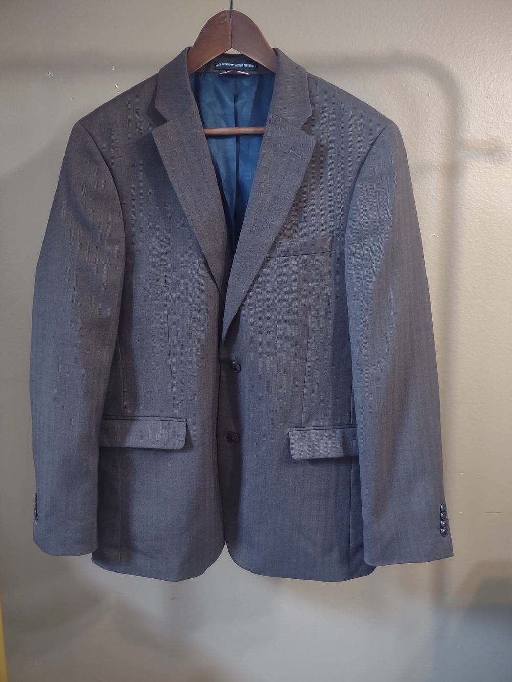 Tommy Hilfiger Men's Brown Blazer Suit Jacket - Classic Formal Blazer